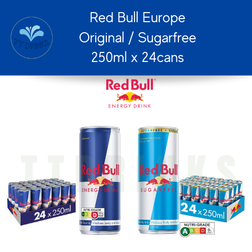 Red Bull Europe Original / Red Bull Europe Sugarfree 250mlx24cans ...