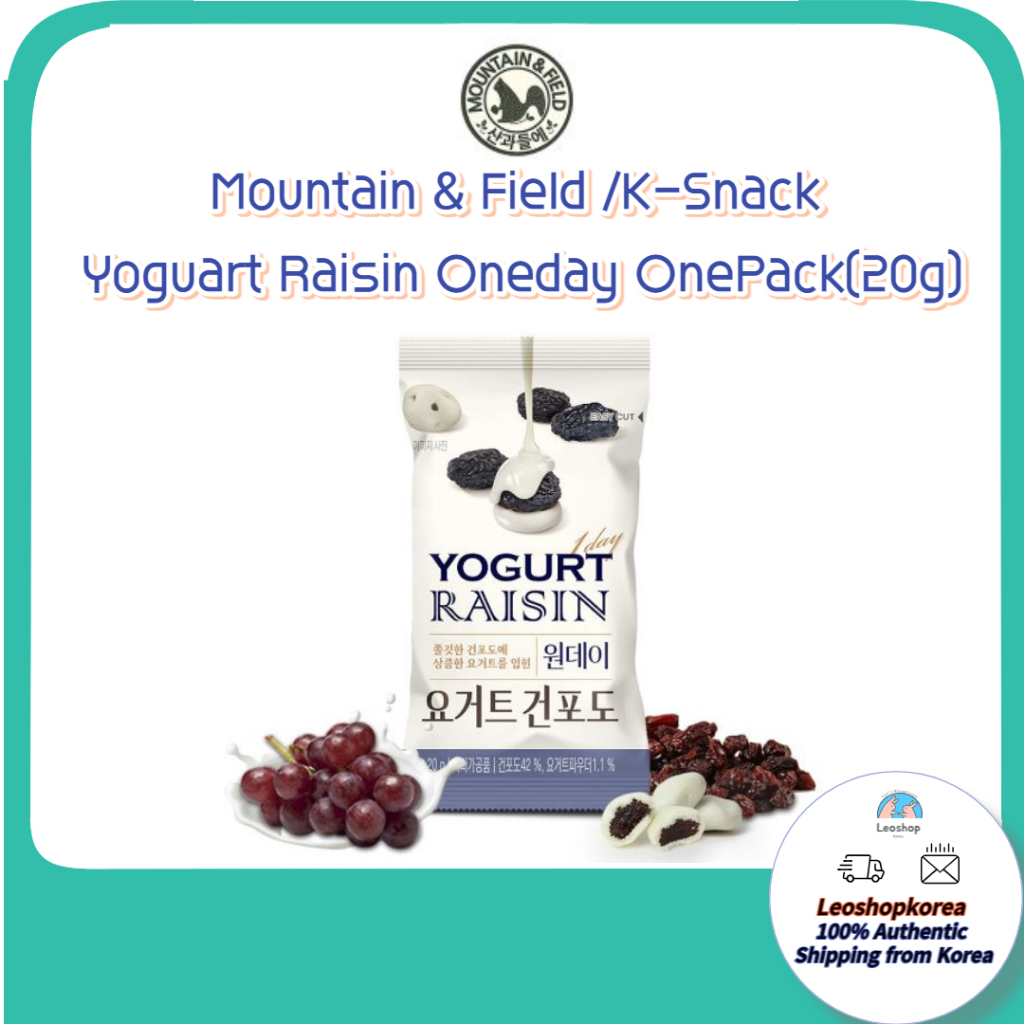 Korea Mountain & Field Yogurt Raisin 20g Oneday Onepack Korean Snack