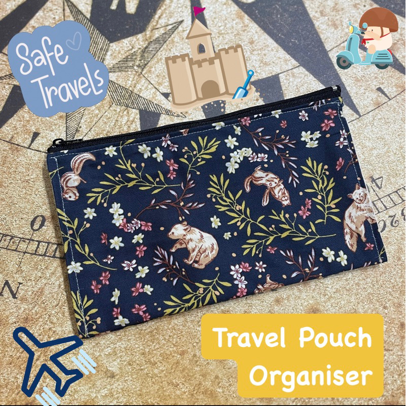 Travel Pouch Organiser With Divider Shopee Singapore