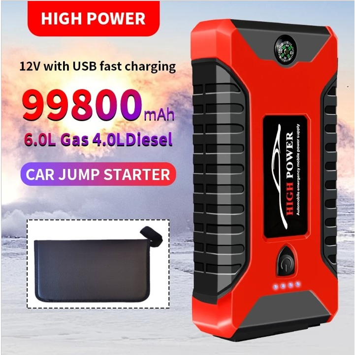Car Jump Starter 12V Petrol Car Starting Charger Car Battery Booster ...