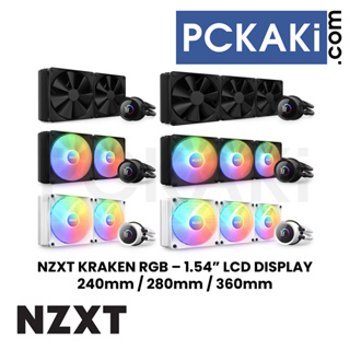 NZXT Kraken 240 RGB - 240mm AIO liquid cooler w/ 1.54in. Display, RGB  Controller and RGB Fans (White