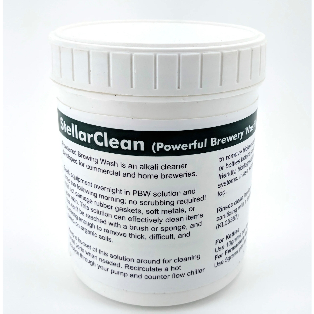 StellarClean PBW (Powerful Brewing Wash) Brewery Cleaner, Beer Line Cleaner, Keg Wash (1kg