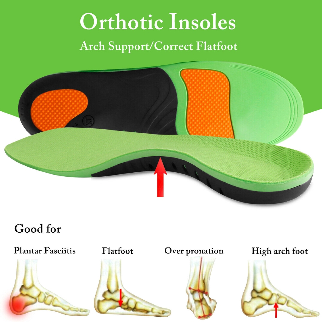 [Local Stock] Orthotic Foot Insoles Arch Support Cushion Sports Pain ...