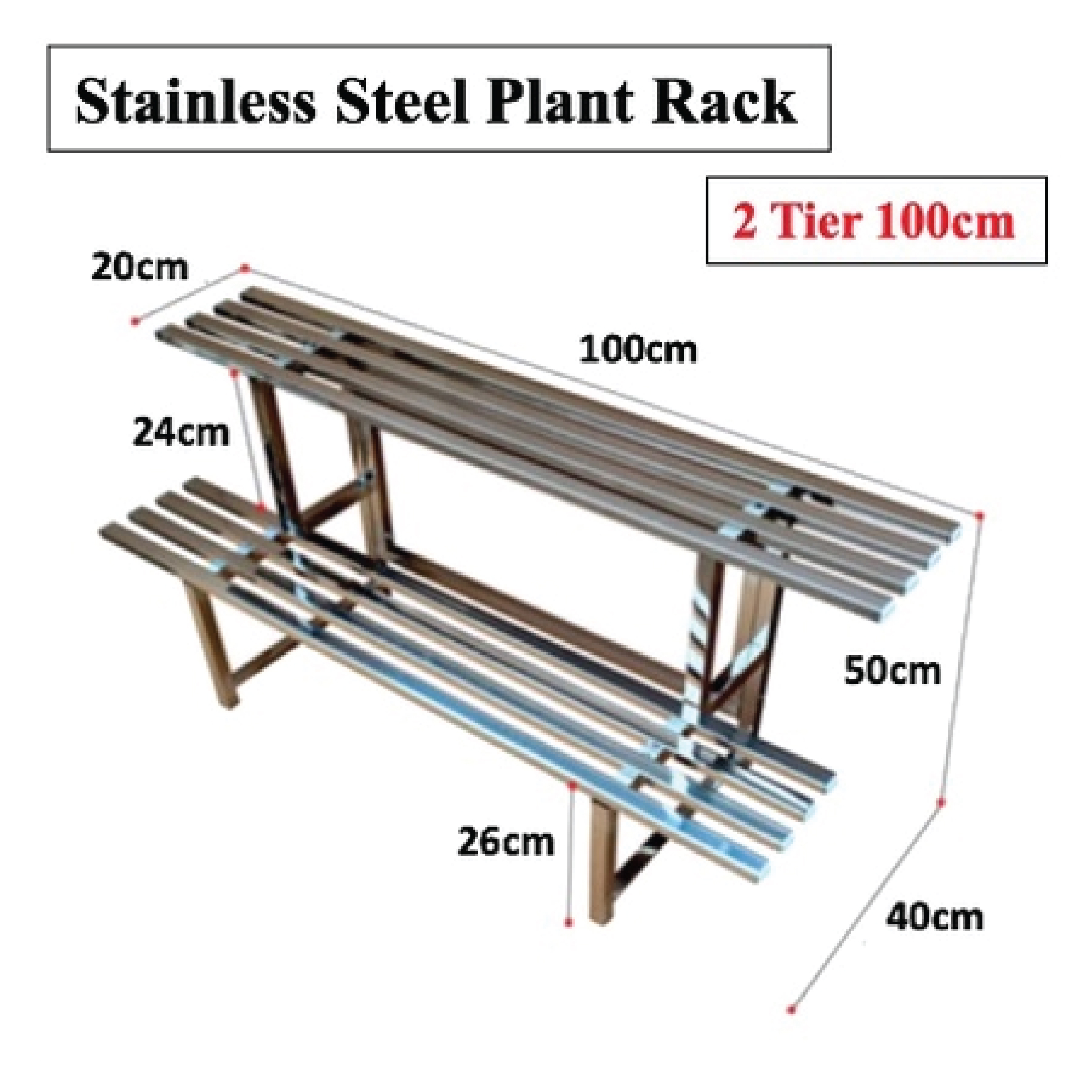 Stainless Steel Flower Rack Metal Plant Rack Ladder Flower Stand Potted ...