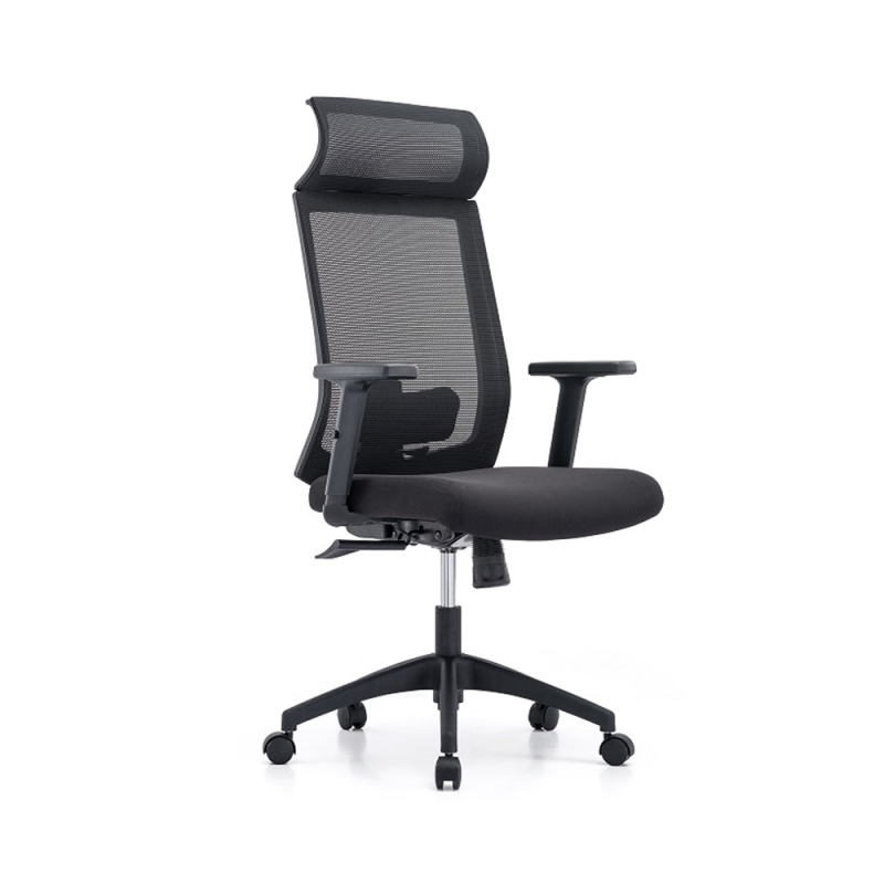 LEVELS Omar Office Chair (Commercial Grade) (Black High Back Mesh Seat ...