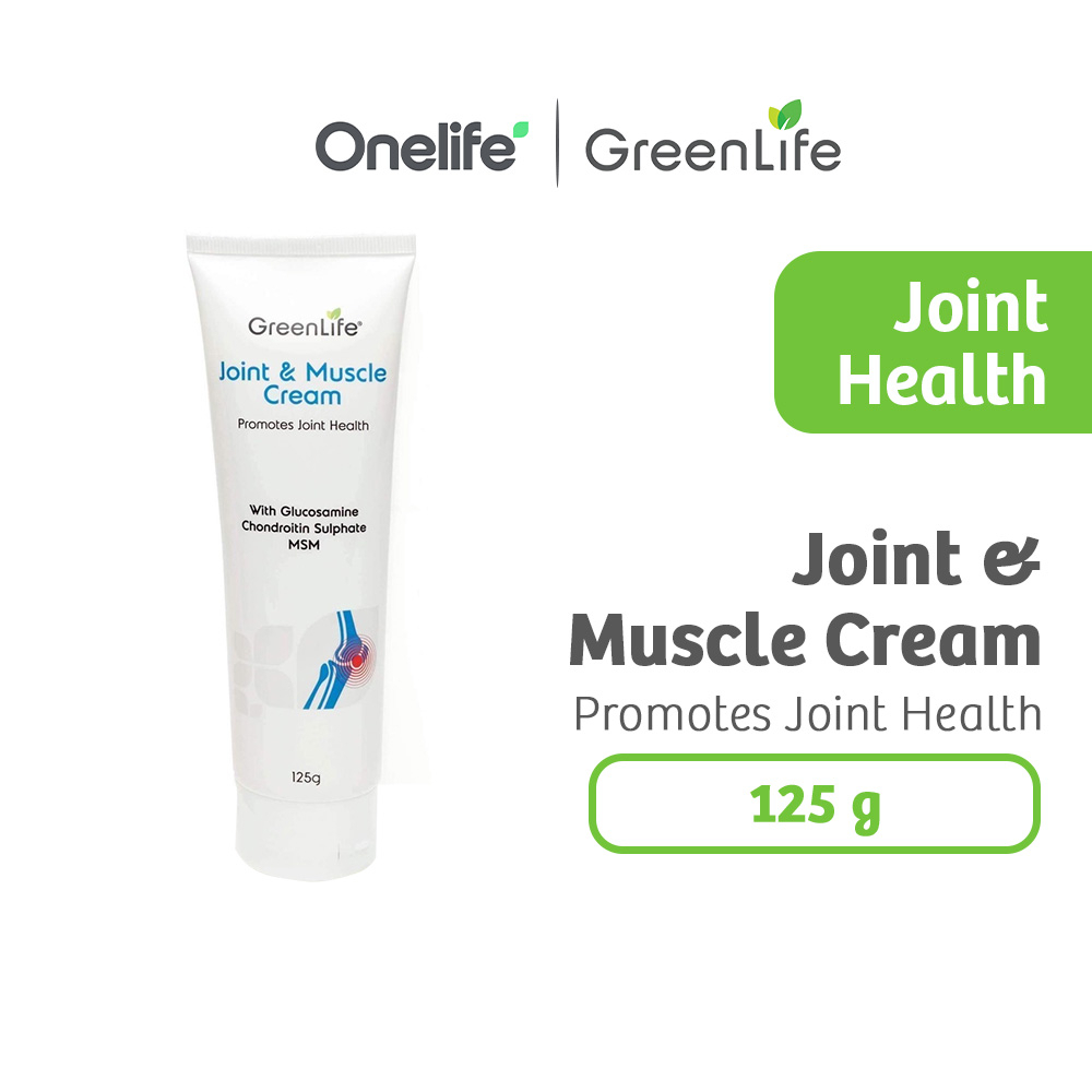 GreenLife Joint & Muscle Cream (Glucosamine, Chondroitin & MSM) 125g