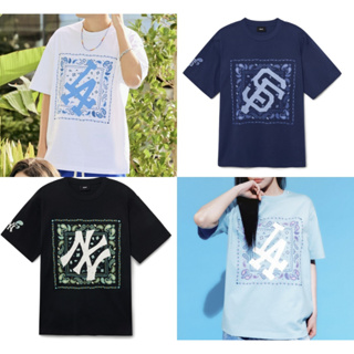 MLB NY Yankees Monogram Mega Logo Tee Blue OF