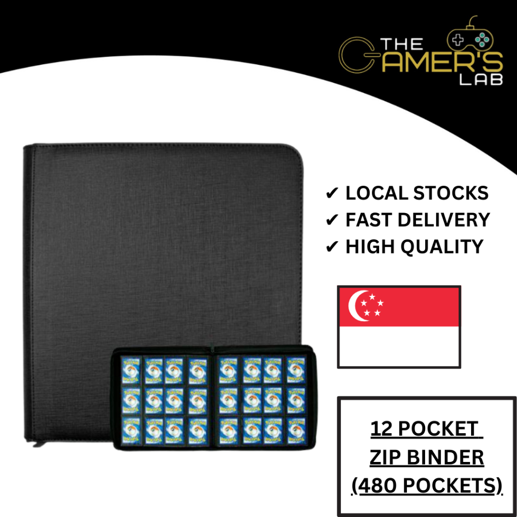 [SG STOCK] 12 POCKET ZIP BINDER (480 SLOTS) | Shopee Singapore