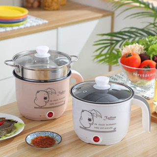 110V Mini Non-Stick Electric Rice Cooker with Steamer Double Layer