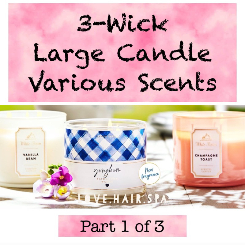 Bath & Body Works Candle Scented Candle BBW Various Home Fragrance n