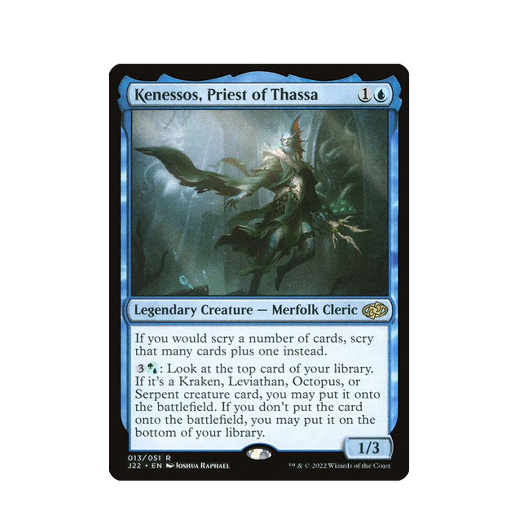 Magic The Gathering - Kenessos, Priest of Thassa Card (Jumpstart 2022 ...