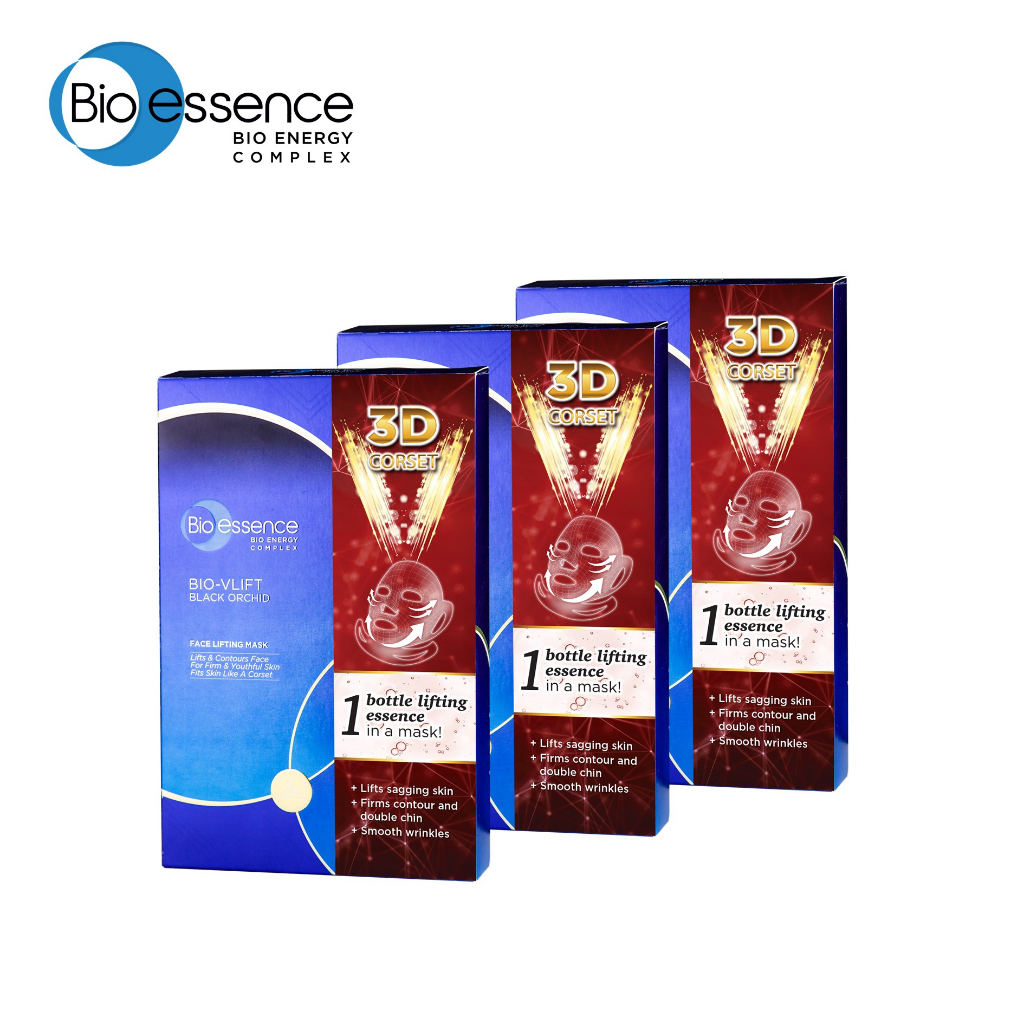 BIO ESSENCE BioVLift Face Lifting Mask 35ml 4s x 3Boxes 3D Fit