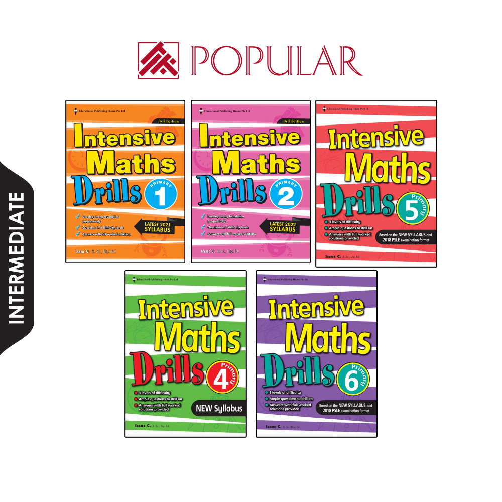 Intensive Mathematics Drills P1 - P6 Assessment Book | Shopee Singapore