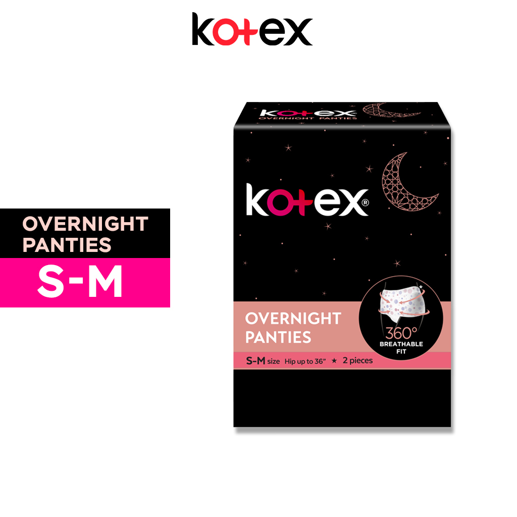 Kotex Overnight Panties SM / ML 2pcs (KOR) Shopee Singapore