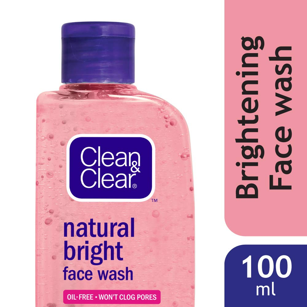 Clean & Clear Natural Bright Facial Wash - 100 mL | Shopee Singapore