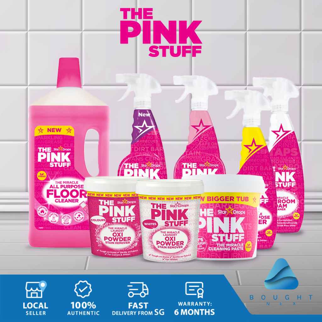 The Pink Stuff Cleaning Paste Oxi Powder Cream Cleaner Multipurpose
