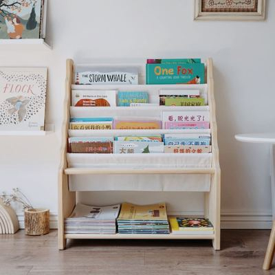 🌟 SG LOCAL STOCK 🌟 Natural Cotton Canvas Children Books Wooden