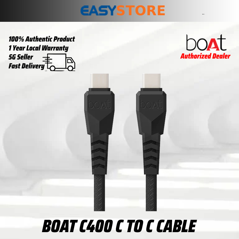 boAt TypeC C400 Cable (1 Yr Warranty) Shopee Singapore