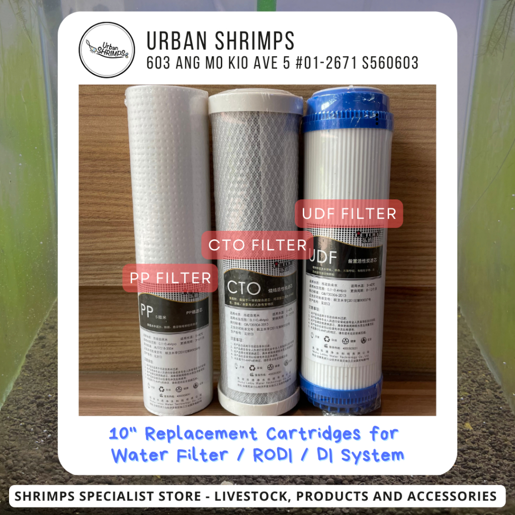 PP filter, CTO filter, UDF filter 10" Replacement Cartridges Shopee