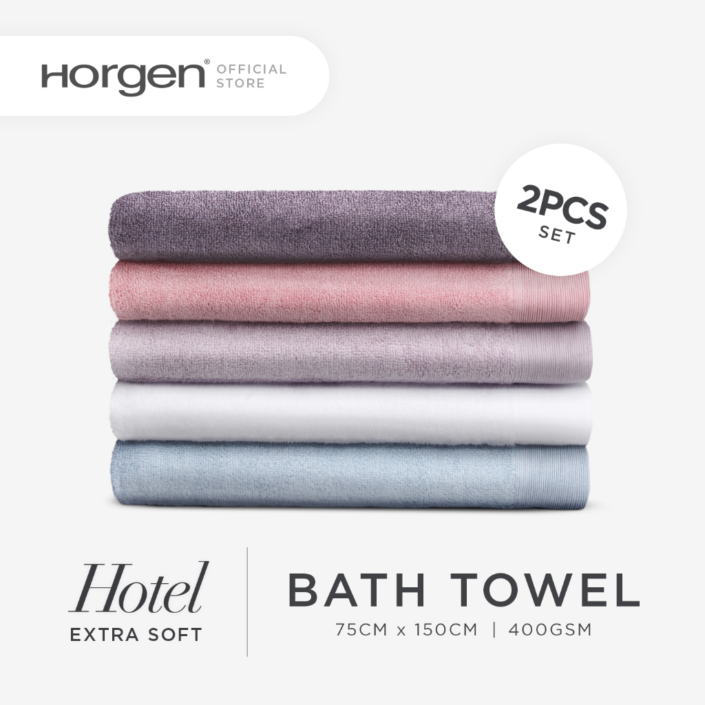 (2pcs Large Bath Towel) Hotel Extra Soft 100 Cotton Bath Towel