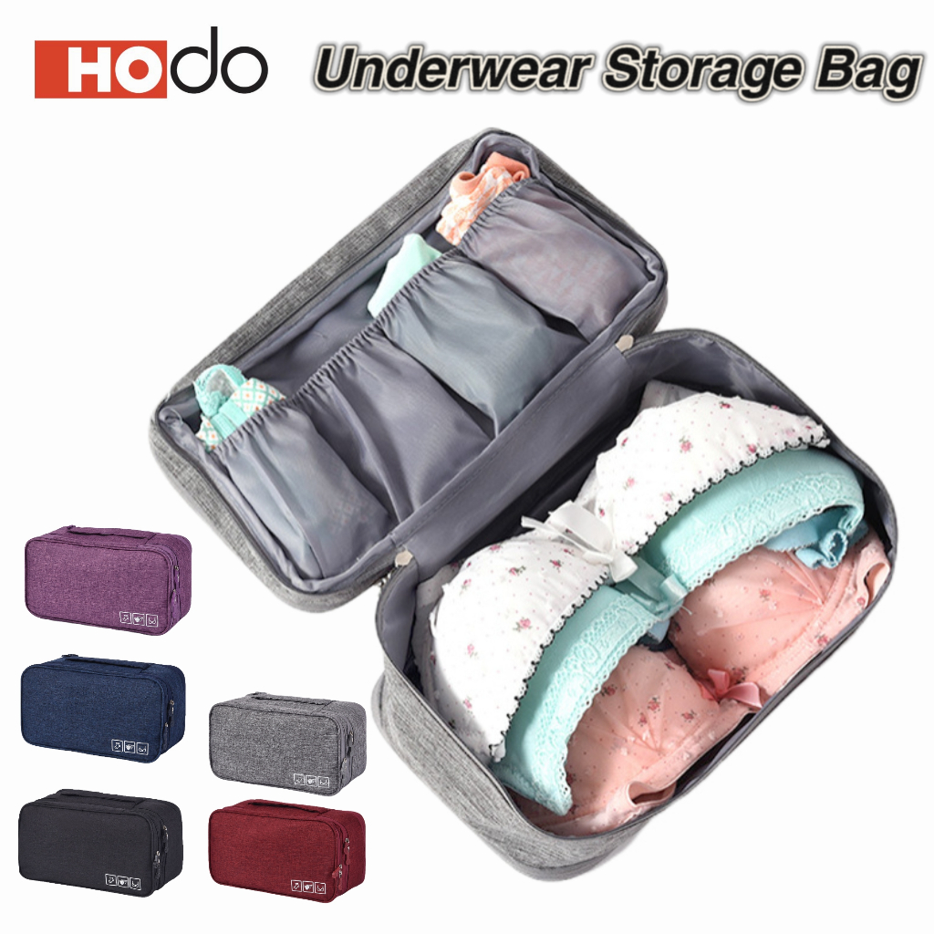 Hodo SG Ready Stock Travel Underwear Organiser Portable Waterproof