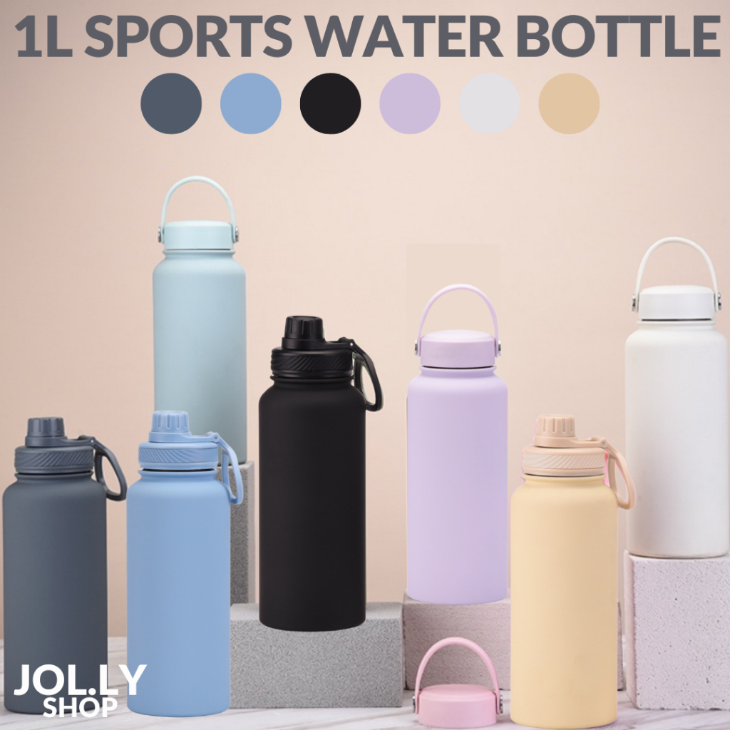 1L Thermal Flask Water Bottle Vacuum Insulated Bottle Stainless Steel ...