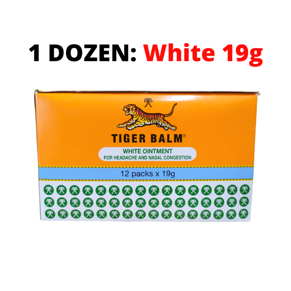 ⭐1 Dozen Deal⭐ Tiger Balm Ointment White Red 10g 19g 30g For