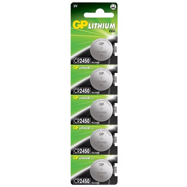 5 x CR2450 2450 DL2450 3V Lithium Button Coin Battery For Watches