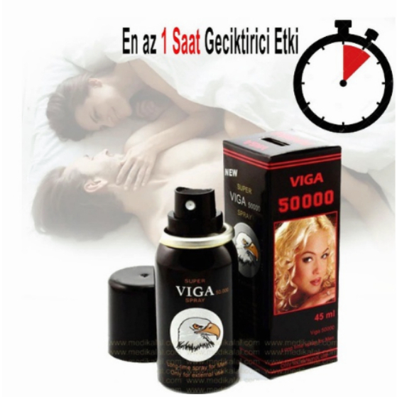 Super Viga 50000 Mens Vitamin E Delay Spray 45ml Super Hard Long Time