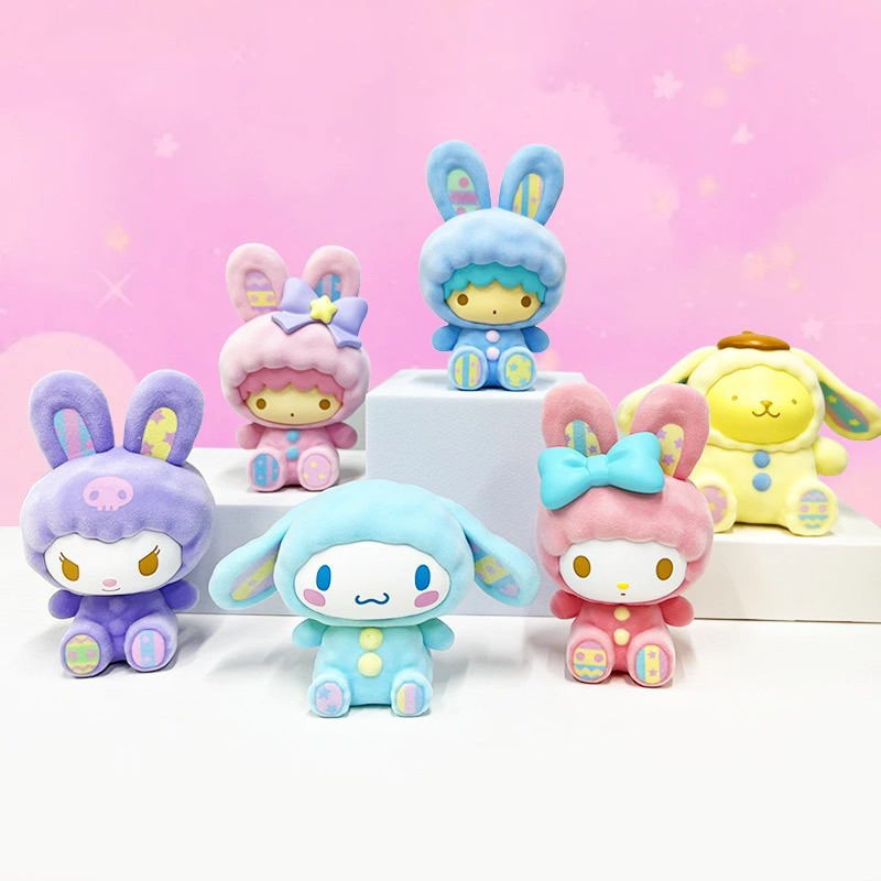 Sanrio Characters x Fluffy Rabbit Blindbox Pastel Collectible | Shopee ...