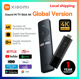 Xiaomi Mi TV Stick Streaming Stick 4K 2022 Latest | Streaming Device 4K/HDR  Android 11 with Google Assistant Voice Remote Control, Chromecast