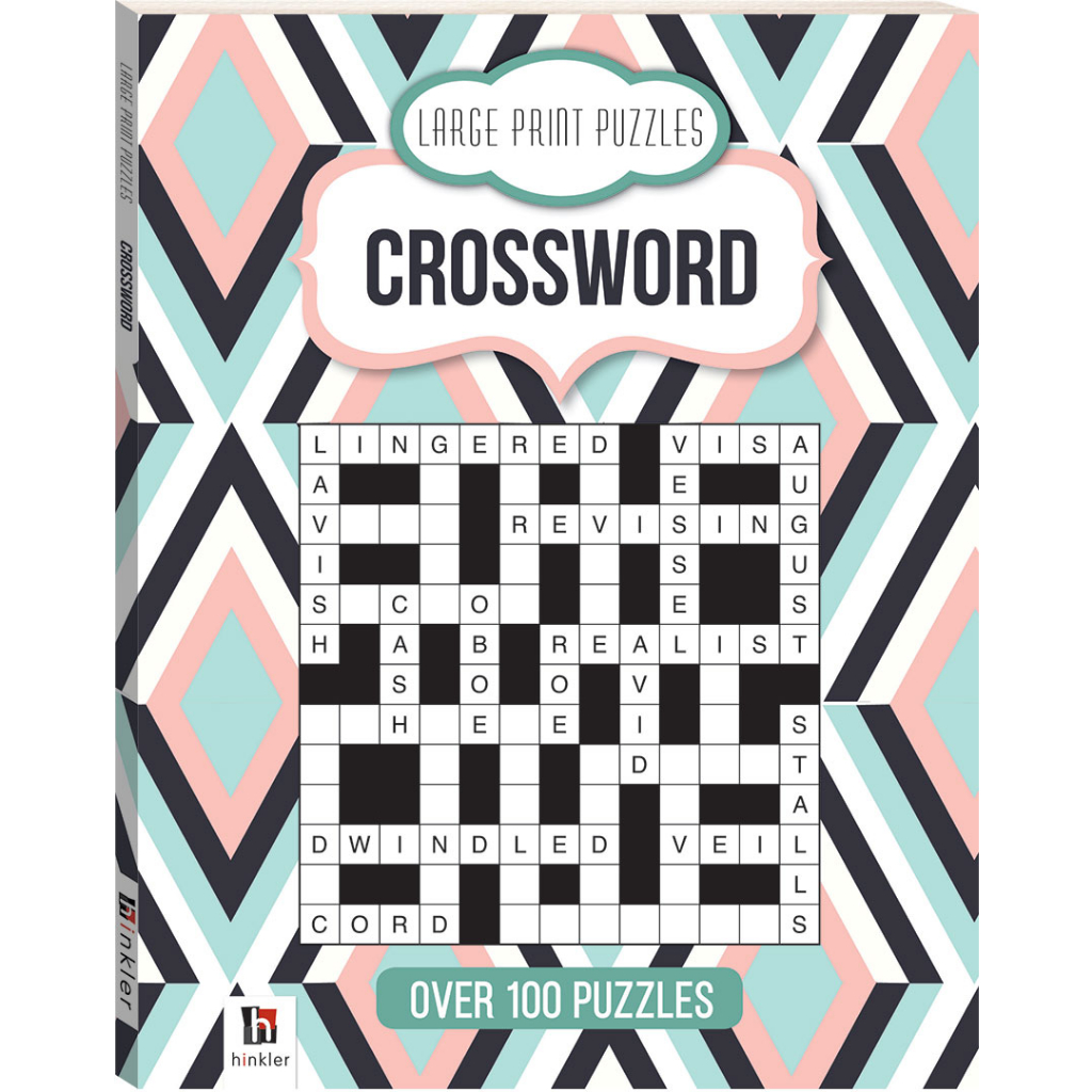 Large Print Crossword Puzzle book for teens and Adults - (Age 13 and ...