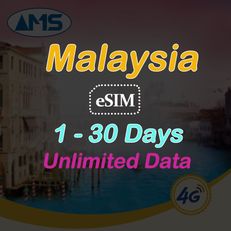 Malaysia eSIM 830 Days 4G High Speed Data Unlimited Data Malaysia SIM