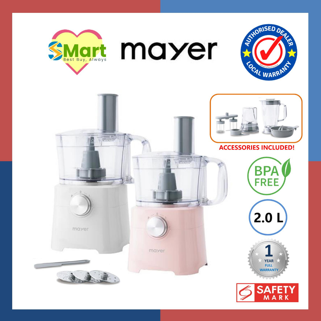 Mayer 2L Multi Functional Food Processor [MMFP402] Shopee Singapore