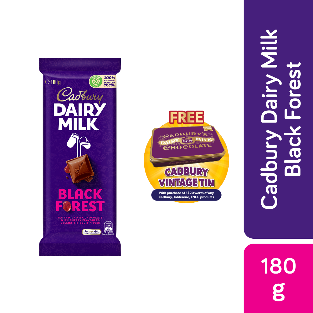 Cadbury Dairy Milk Black Forest 180g [Australia] Shopee Singapore