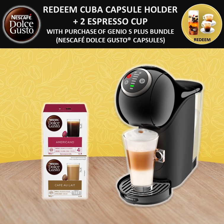 NESCAFE Dolce Gusto Genio S Plus Automatic Coffee Machine With 2 box of