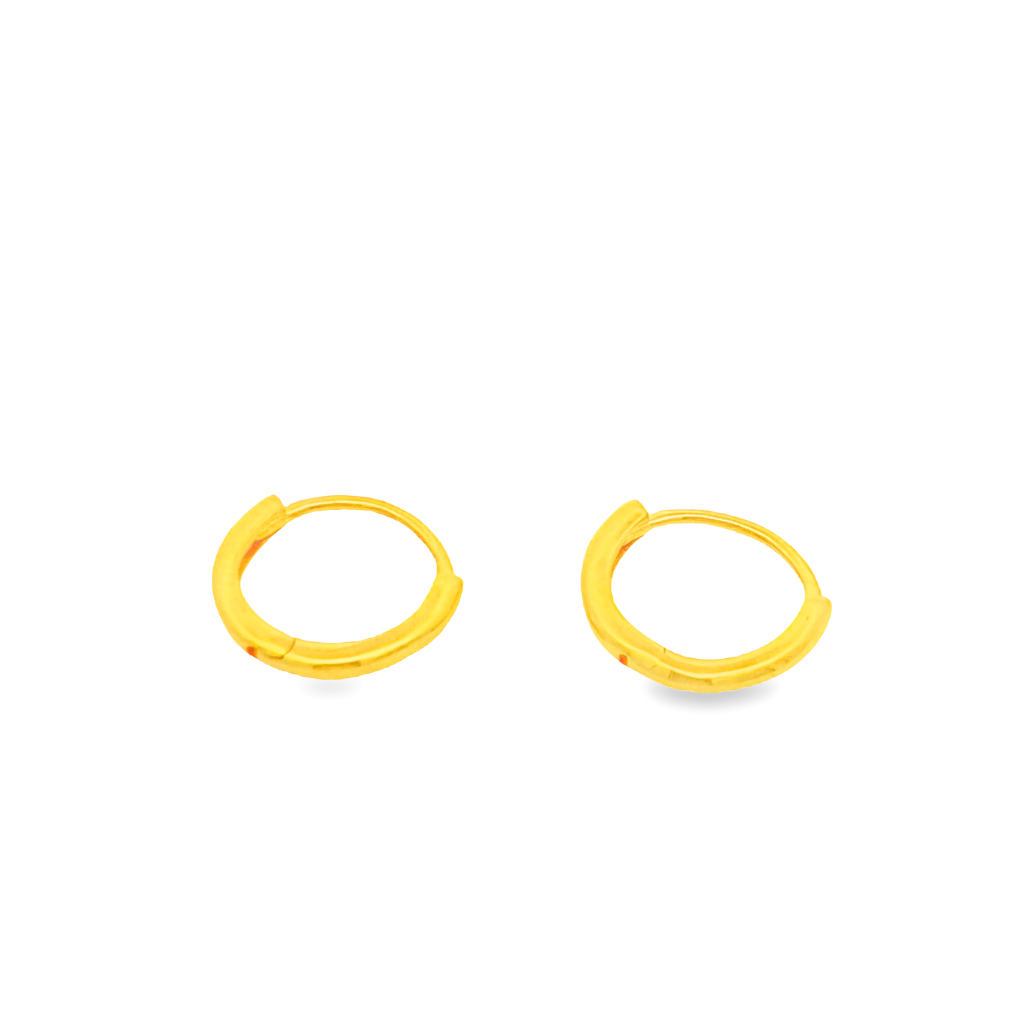 Top Cash Jewellery 916 Gold Loop Earrings