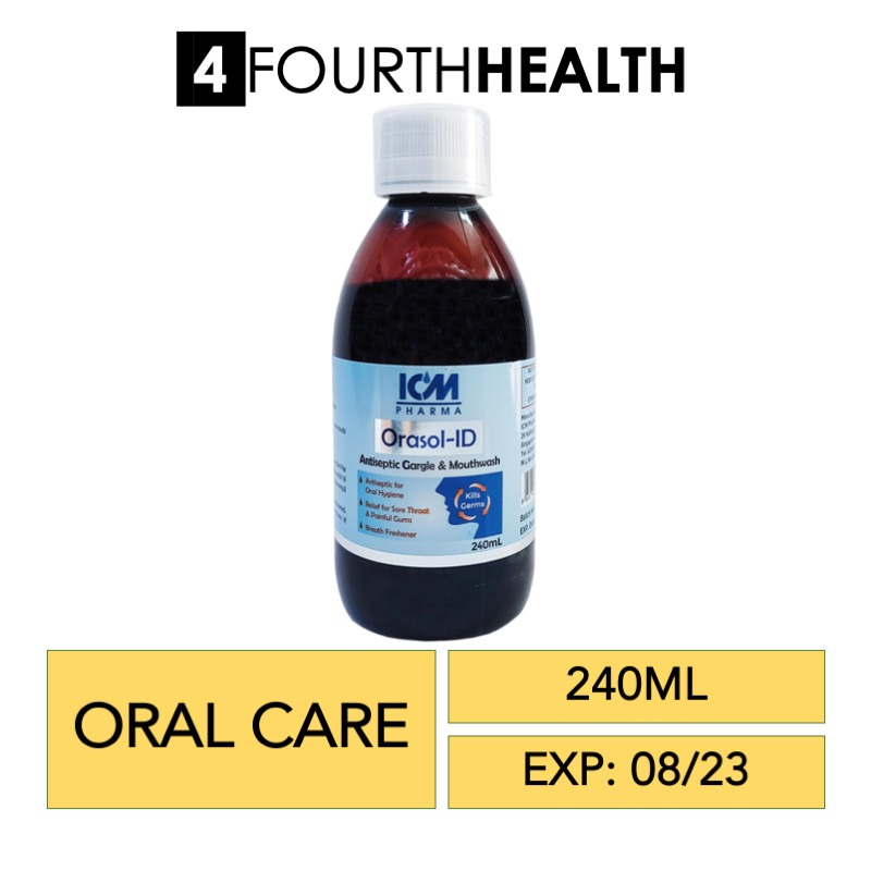 [1+1] Orasol ID Antiseptic Gargle & Mouthwash 240ml (Exp Aug 2023
