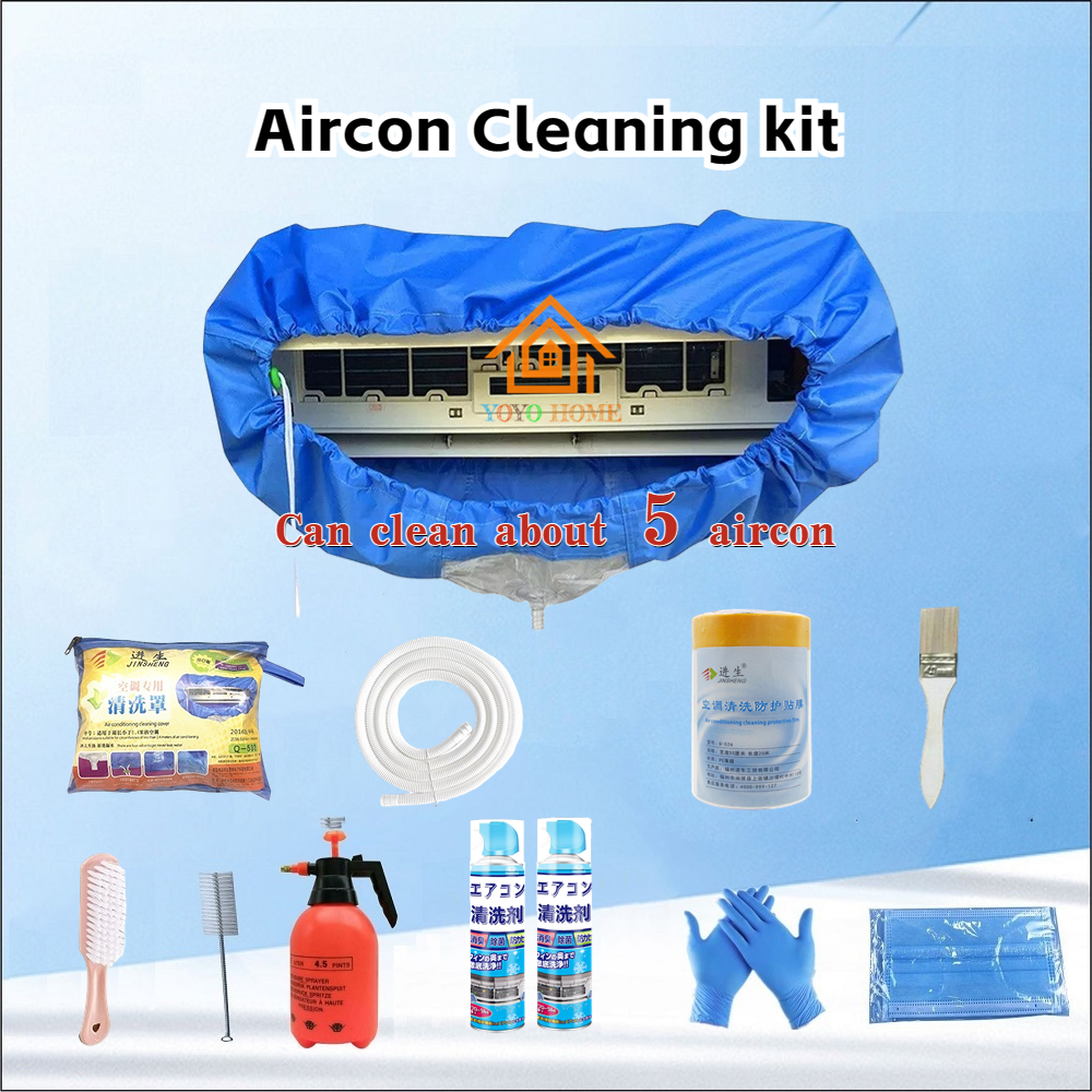 Aircon Cleaning Kit DIY Aircon Cleaning Tools Air Conditioner Cleaning Cover Aircon Clean