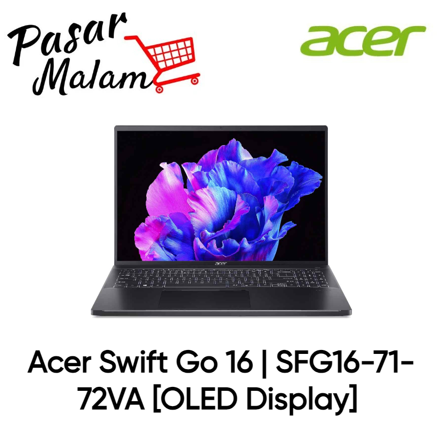 Acer Swift Go 16 Intel Thin & Light Laptop SFG167172VA (Steel Gray