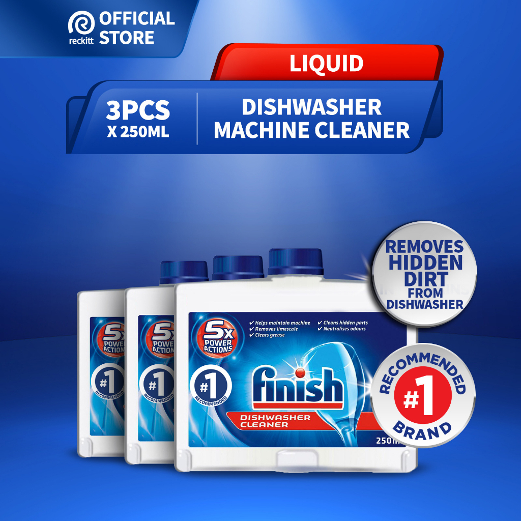 Finish Dishwasher Machine Cleaner 250ml Bundle Of 3 | Shopee Singapore