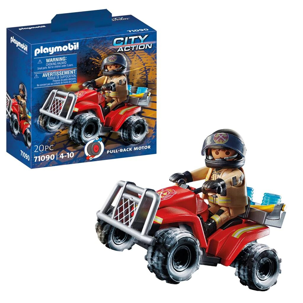 Playmobil City Action 71090 Fire Rescue Quad with pullback motor ...