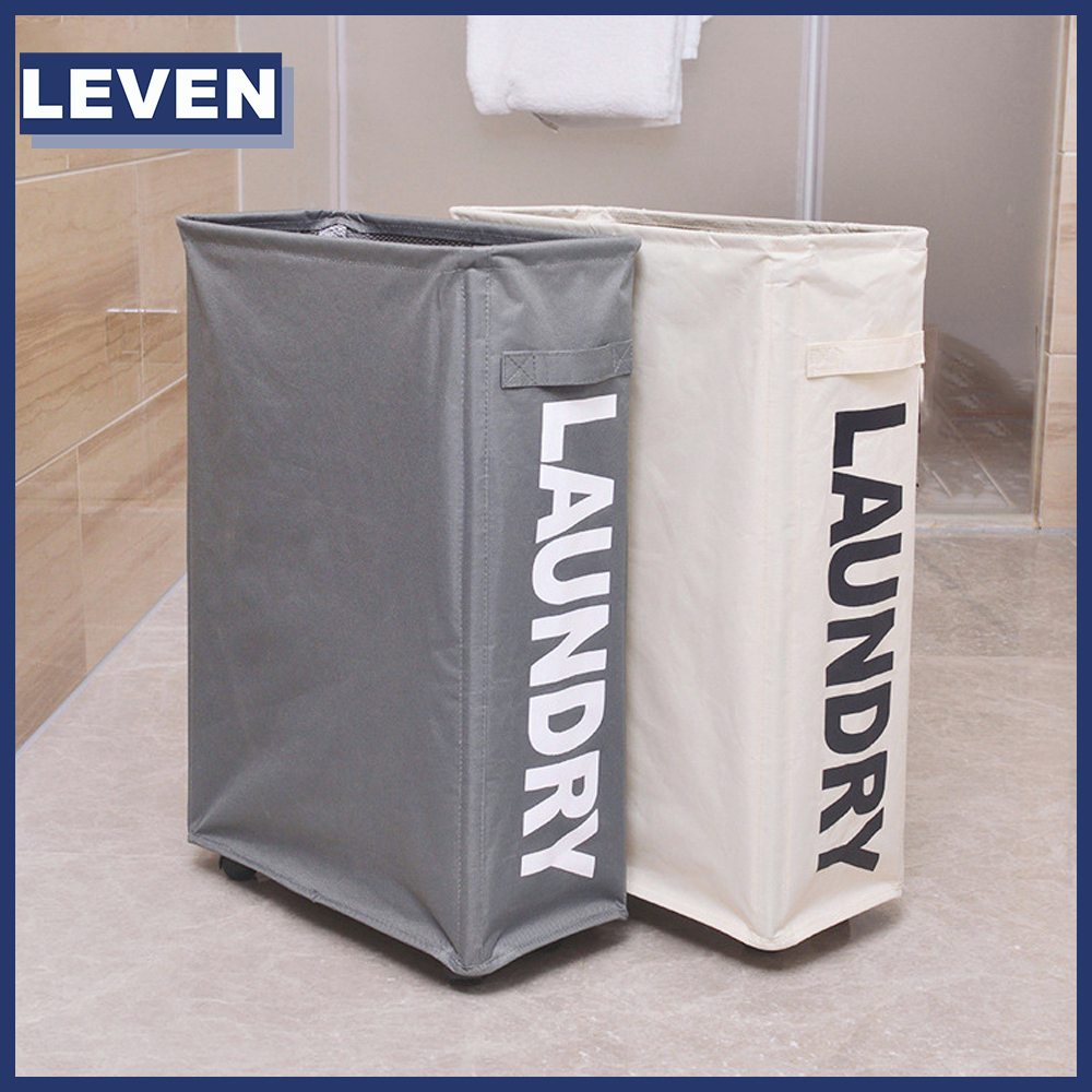 22" Rolling Laundry Baskets on Wheels, Collapsible Slim Laundry Hamper