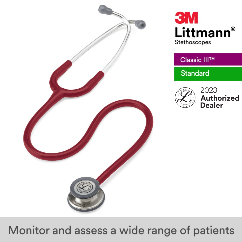 3M Burgundy Tube Standard Finish Chestpiece Classic III 5627 3M