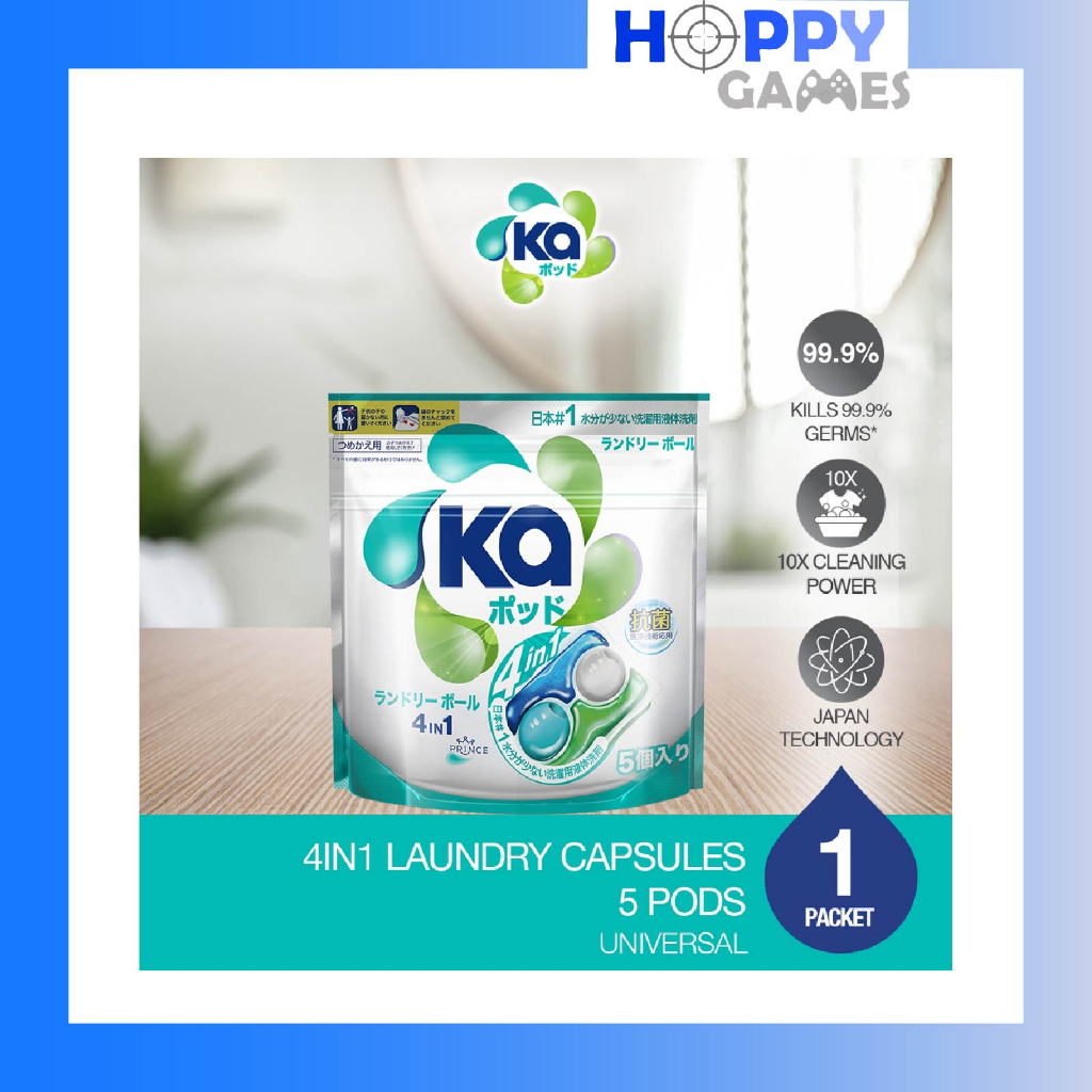 [TRIAL PACK 5s] Ka Laundry Capsules 4in1 KA Laundry Pods Detergent