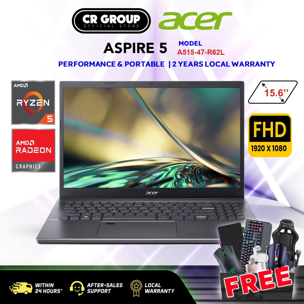 [CR GROUP X SHOPEE] Acer Aspire 5 Laptop | Ryzen 5-5625U | Radeon Graphics | 15.6