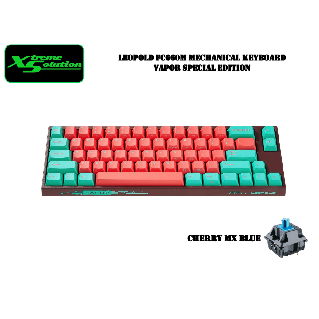 Leopold x MK FC660M Vapor 65% Double Shot PBT Mechanical Keyboard