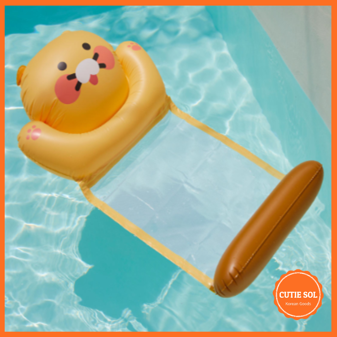 KAKAO FRIENDS, Folding floating water hammock, pool float, Choonsik ...