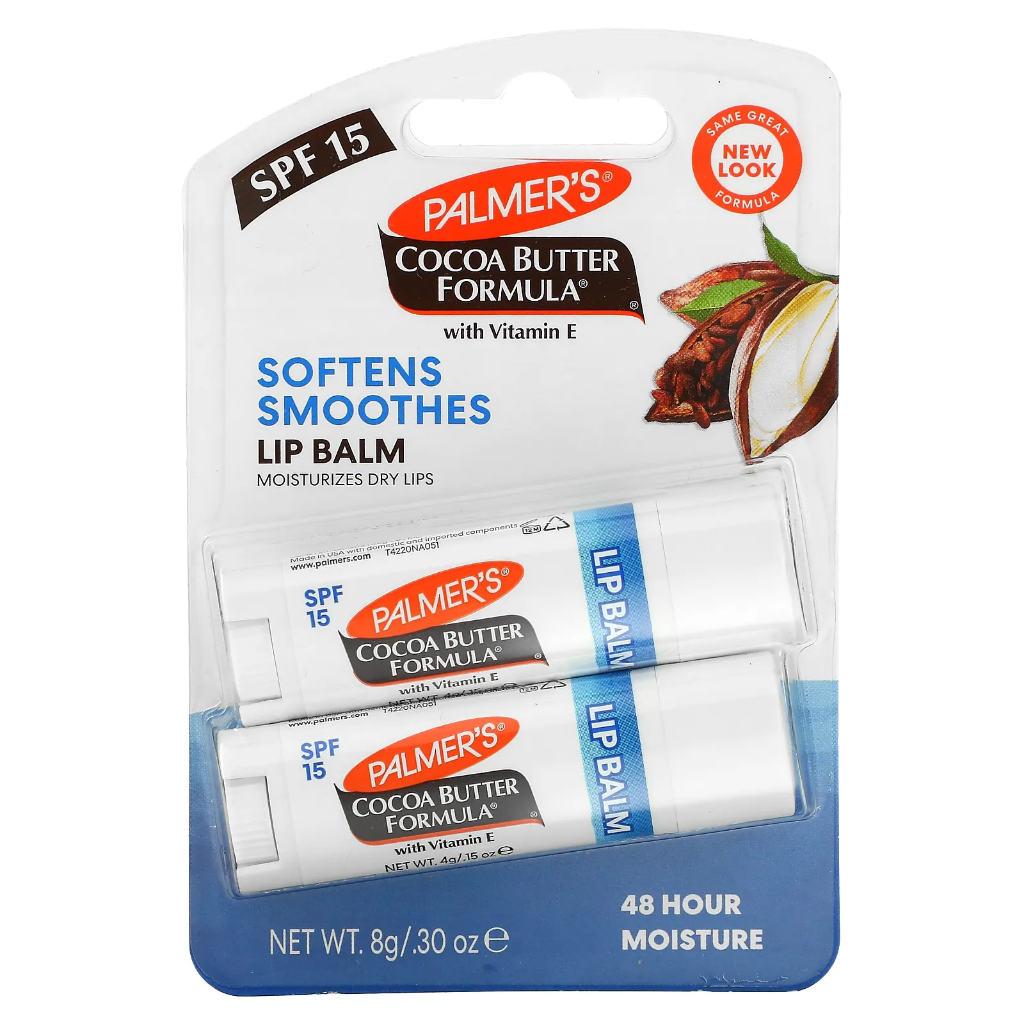 Palmers Lippenbalsam Mit Kakaobutter – Ultra-feuchtigkeitsspendend, LSF 15, 4 G