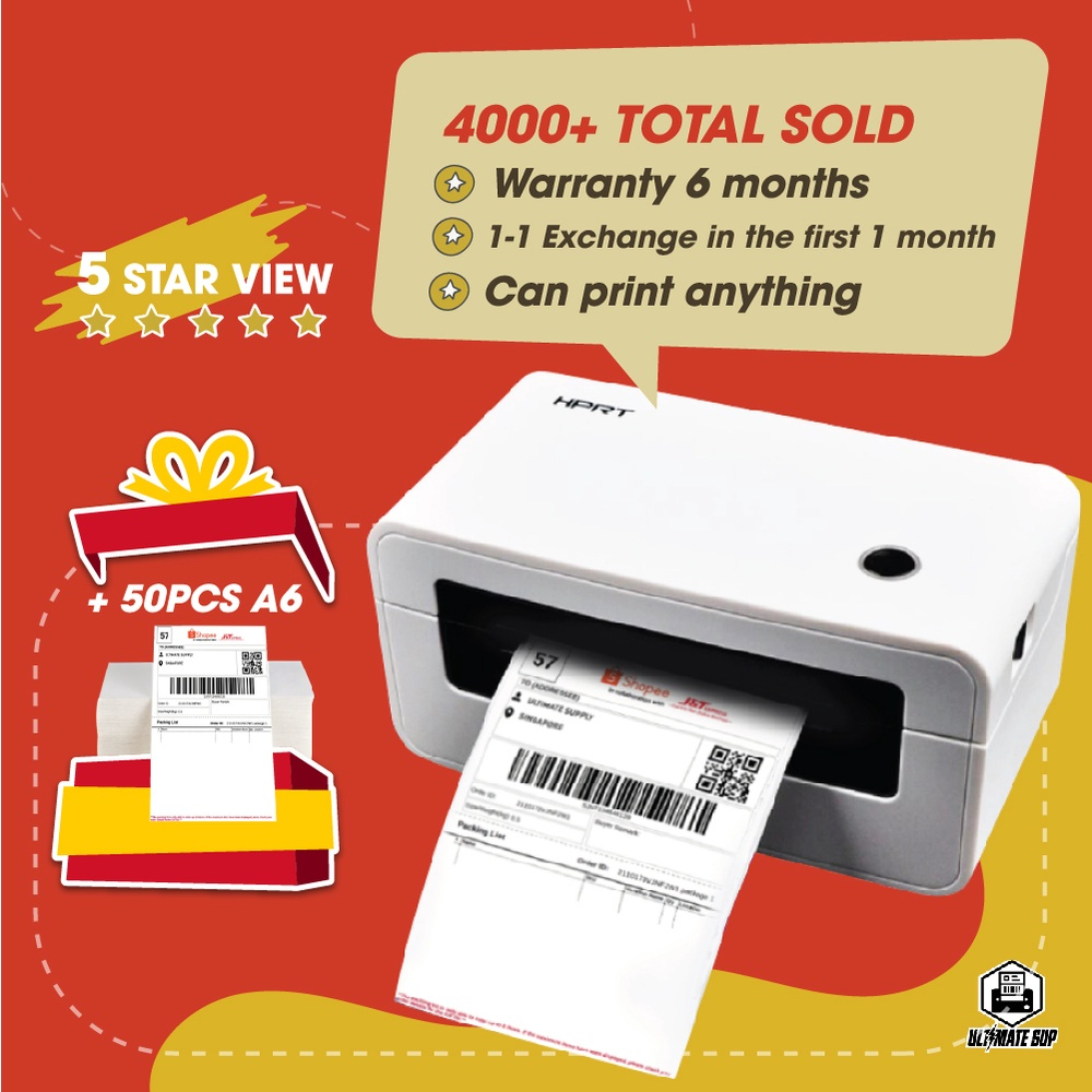 HPRT N41 Thermal Printer Label Barcode Printer for waybill, logistics, retail